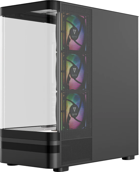 Modecom Volcano AQ100 ARGB Black, Glasfenster