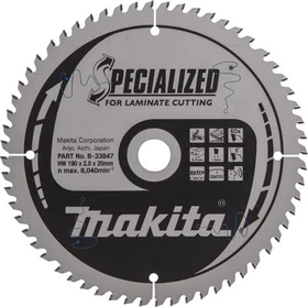 Makita Specialized Kreissägeblatt 60Z, 190x2x20mm, 1 Stück