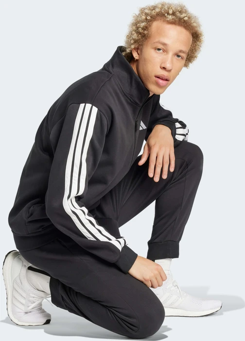 adidas Sportswear Basic 3-Streifen Trainingsanzug schwarz (Herren)