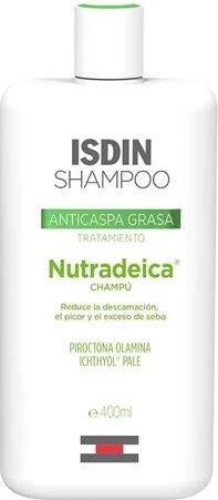 Isdin Nutradeica Shampoo gegen Schuppen und fettiges Haar, 400ml
