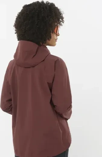 Salomon Outerpath 2.5L Funktionsjacke rum raisin (Damen)