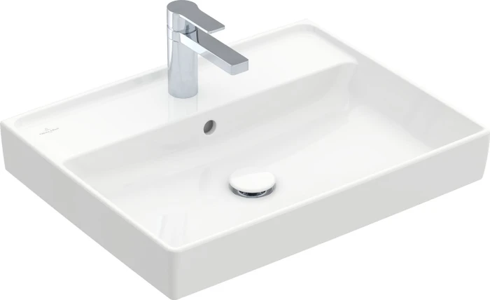 Villeroy & Boch Collaro Handwaschbecken 600x470x160mm, mit Überlauf, weiß alpin