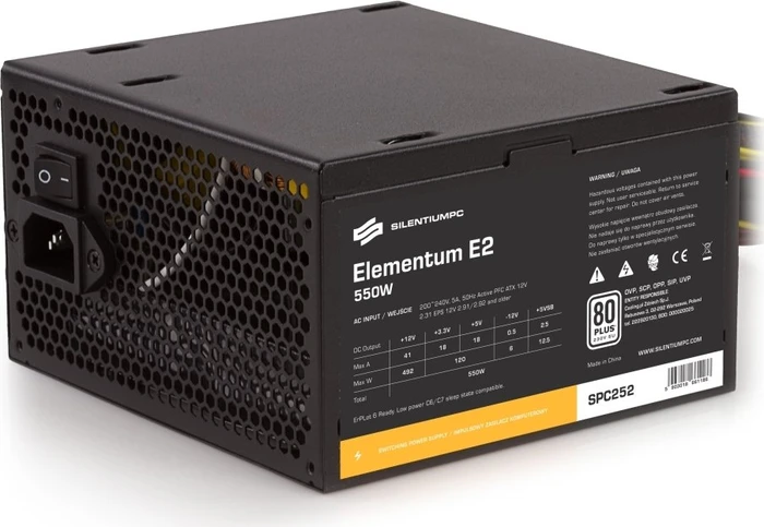 Endorfy SilentiumPC Elementum E2 550W, ATX 2.31