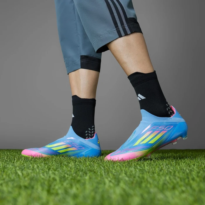 adidas F50 Elite Laceless FG blue fusion/lucid lemon/lucid pink