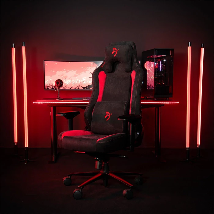 Arozzi Vernazza Supersoft Gamingstuhl, black/red