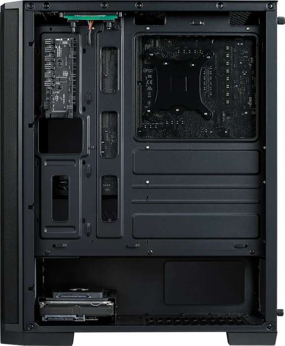 BitFenix Nova Mesh SE TG 4ARGB, schwarz, inkl. 4x Lüfter, Lüfter LED RGB, Glasfenster