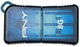 PNY Micro Sleek Attaché 32GB blau, USB-A, USB 2.0