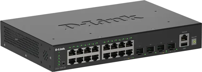 D-Link DGS-1530 Rackmount Gigabit Smart Switch, 16x RJ-45, 4x SFP+