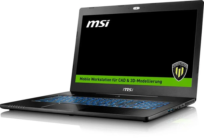 MSI WS72-6QJ16H21, Core i7-6700HQ, 16GB RAM, 256GB SSD, 1TB HDD, Quadro M2000M, DE