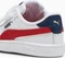 Puma Smash 3.0 Leather V puma white/club red/club navy (Junior) Vorschaubild