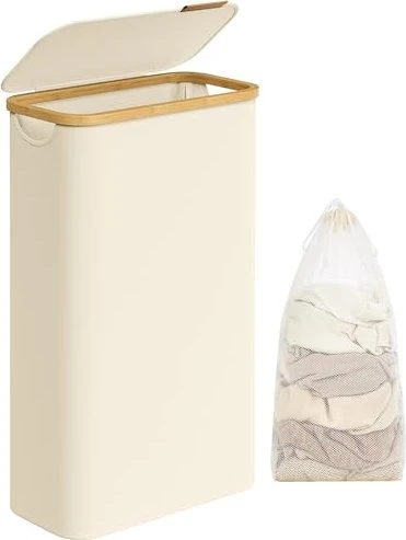 Songmics 65l Wäschekorb mit Deckel