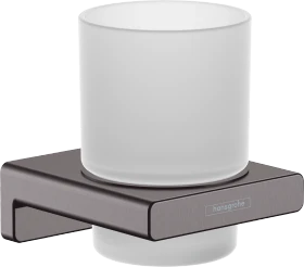 Hansgrohe AddStoris Zahnputzbecher mit Halter brushed black chrome