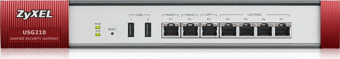 Zyxel ZyWALL USG210 UTM Rackmount Firewall, 7x RJ-45, Service Bundle, 1 Jahr