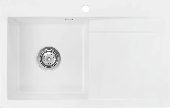 systemceram Stema 80 Einbau Becken links polar