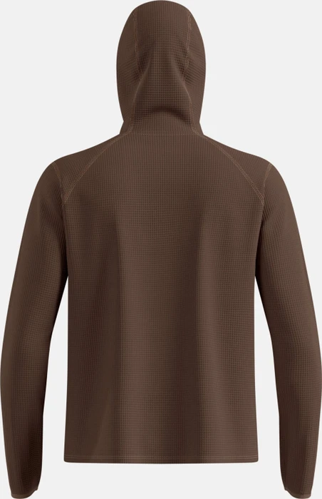 Odlo Cubic Multisport Midlayer Hooded Funktionsshirt langarm brown granite (Herren)