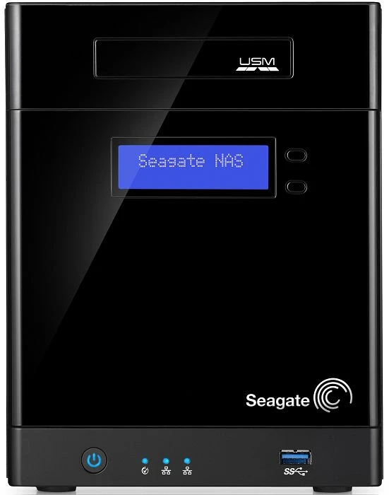 Seagate Business Storage 4-Bay 4TB, 2x RJ-45 1000Base-T, 2x USB-A 3.0