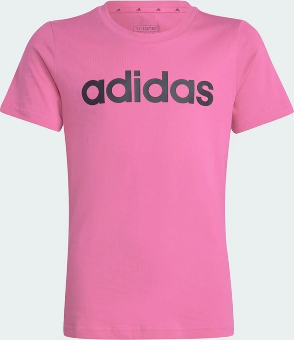 adidas Essentials Linear Logo Cotton Slim Fit T-Shirt kurzarm pulse magenta/black (Junior)