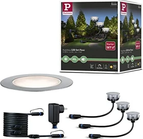 Paulmann Plug & Shine Floor Eco Basisset 1.3W Bodeneinbauleuchte, 3 Stück
