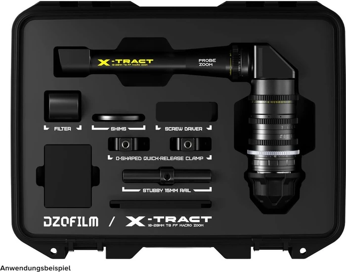DZOFilm X-Tract 18-28mm T8.0 FF 2.1x Probe Macro Zoom 360° Periscope für PL