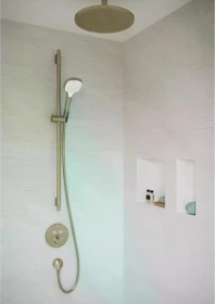 Hansgrohe Unica Brausestange S Puro 90cm mit Isiflex Brauseschlauch 160cm brushed bronze