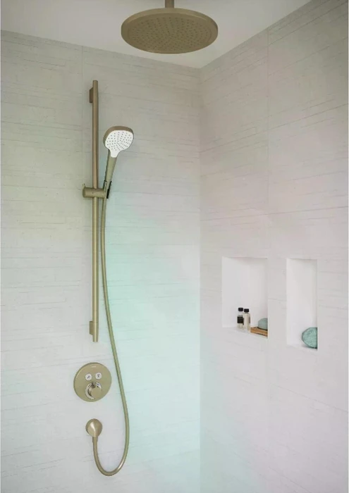 Hansgrohe Unica Brausestange S Puro 90cm mit Isiflex Brauseschlauch 160cm brushed bronze