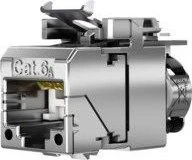 Telegärtner AMJ-SL Modul T568B, RJ-45/RJ-11/RJ-12 Cat6a Modularstecker, 12er-Pack