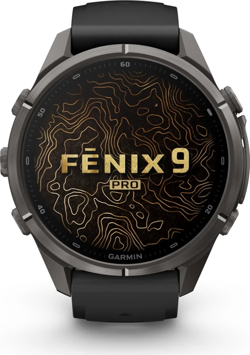 Garmin Fenix 9 Pro 43mm carbon grey dlc titanium/black-pebble grey