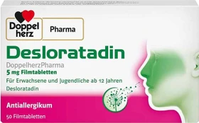 Doppelherz Desloratadin 5mg Filmtabletten, 50 Stück