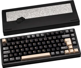 Wobkey Rainy 75 Pro, schwarz, LEDs RGB, Kailh Cocoa, USB/Bluetooth, DE