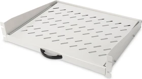 Digitus ausziehbarer Fachboden für Netzwerk- und Serverschränke, 19", hellgrau, 450mm Einbautiefe, 2HE