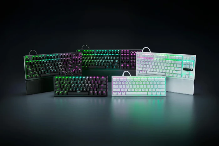 Razer Huntsman V3 Pro Mini, weiß, LEDs RGB, Razer Analog Optical Switch Gen-2, USB, DE