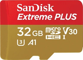 SanDisk Extreme PLUS R100/W90 32GB Kit, UHS-I U3, A1, Class 10