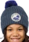 Jack Wolfskin Pompom Badge Beanie midnight sky (Junior) Vorschaubild