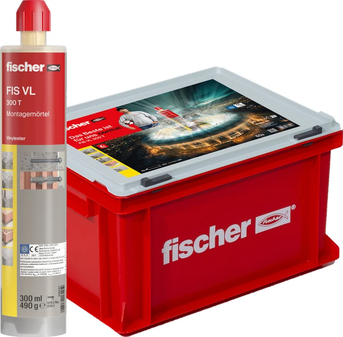 fischer FIS VL 300 T Handwerkerkoffer groß 2K-Injektionsmörtel, 6l (20x 300ml)