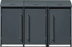 Westmann Moderna Mülltonnenbox 3x 240l anthrazit