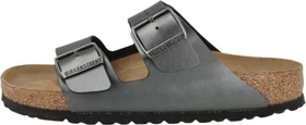 Birkenstock Arizona Birko-Flor metallic black (Damen)