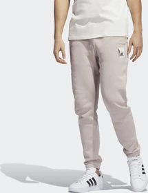 adidas Lounge Fleece Trainingshose lang wonder taupe (Herren)