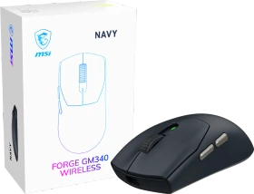 MSI Forge GM340 Wireless Gaming Mouse Navy, USB/Bluetooth