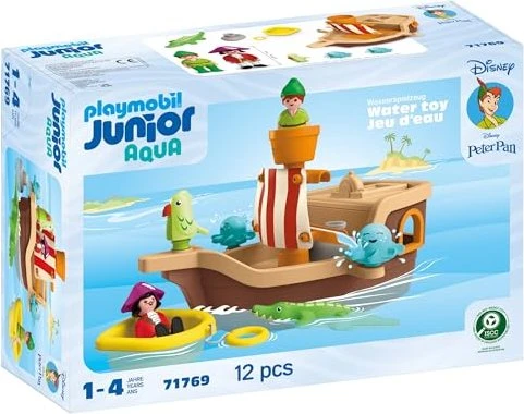 playmobil Junior Disney Peter Pans Piratenschiff mit Wasserspritzspaß