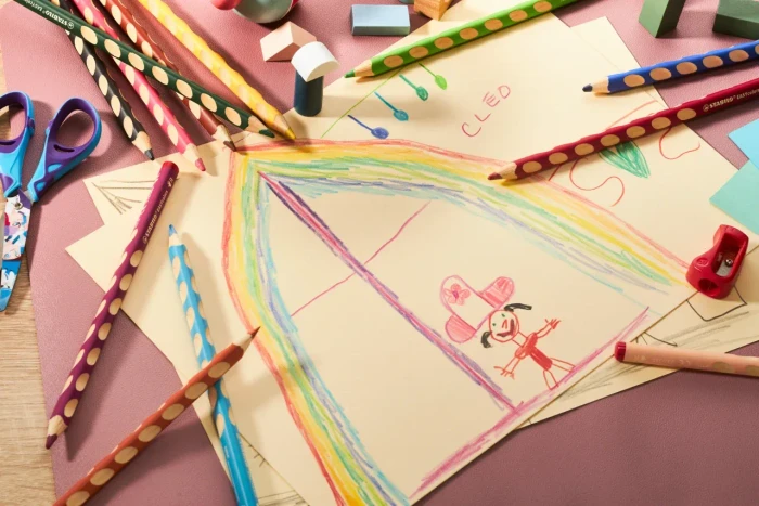 STABILO EASYcolors Buntstift gold, Linkshänder