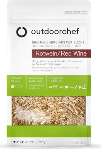 Outdoorchef Räucherchips Rotwein, 750g