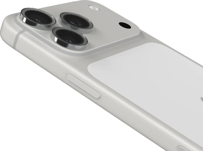 ZAGG invisibleSHIELD Glass Elite Camera Lens Rings für Apple iPhone 18 Pro/18 Pro Max silver glitter