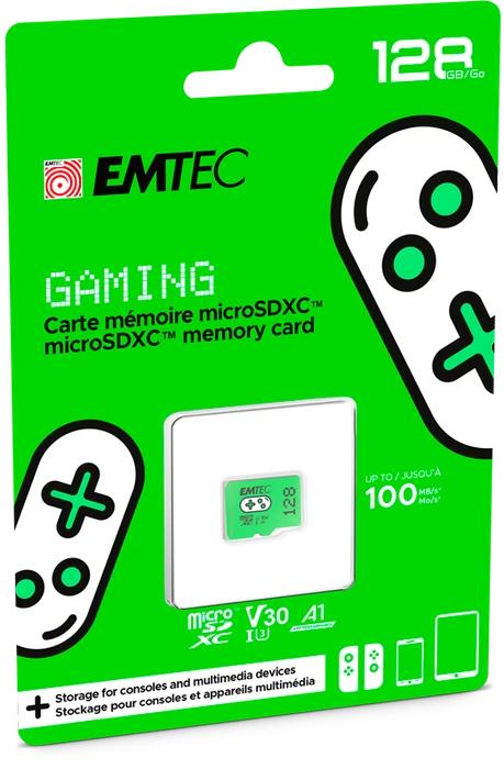 Emtec GAMING R100/W50 128GB, UHS-I U3, A1, Class 10