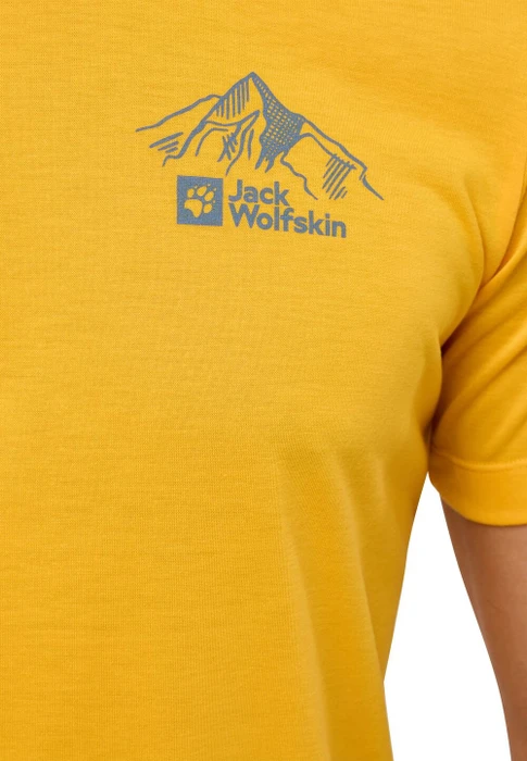 Jack Wolfskin Vonnan Graphic Funktionsshirt kurzarm fresh orange (Herren)