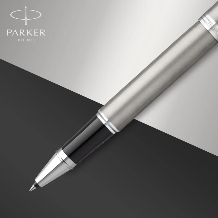 Parker IM Tintenroller (Mine) stainless steel lacquer/chrome trim, Geschenkbox