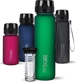 720°DGREE uberBottle softTouch Trinkflasche 1l forest green