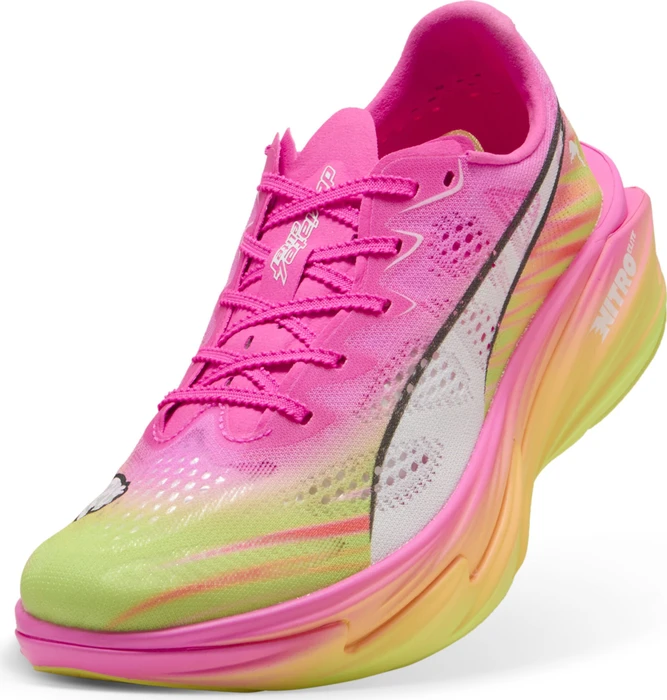 Puma Deviate Nitro Elite 4 poison pink/yellow alert/bright aqua/sun stream (Damen)