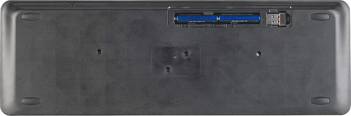 GeneralKeys Multi-Device-Funktastatur, schwarz, USB/Bluetooth, DE