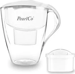 PearlCo Family LED Tischwasserfilter inkl. Kartusche universal unimax weiß