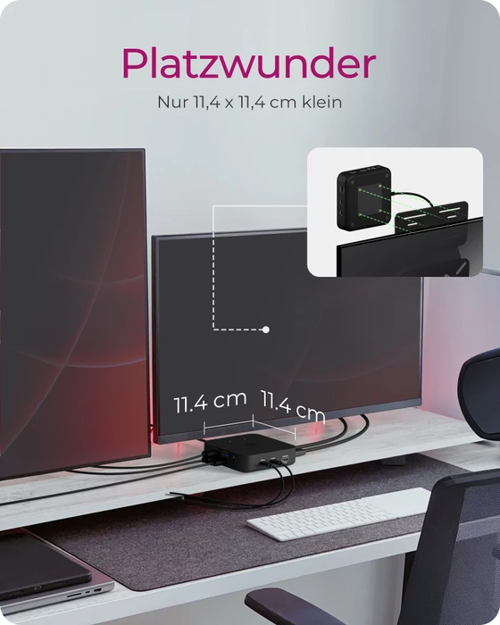 RaidSonic Icy Box IB-DK4090-C, USB-C 3.1 [Stecker]